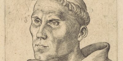 Utsnitt av portrett av Martin Luther av Lucas Cranach d.e. Foto: TheMetMuseum, PublicDomain